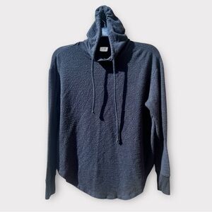 ME + WE black knit hoodie